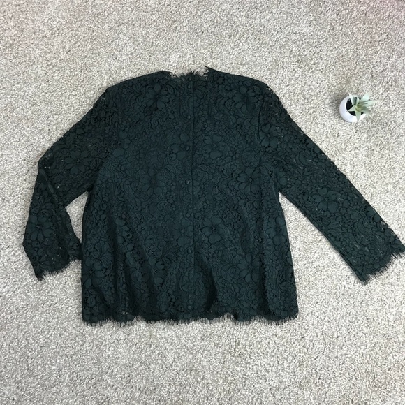 Nwot joie Freyda mock neck lace top - Picture 6 of 7